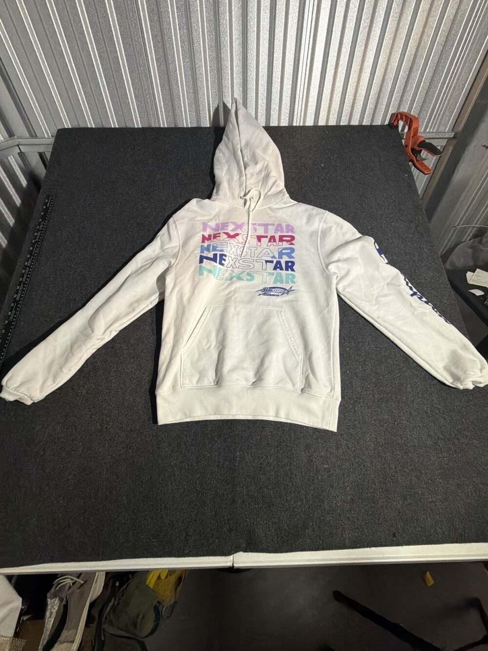 Champion Nexstar Star Dance Alliance Hoodie Size S White Pullover